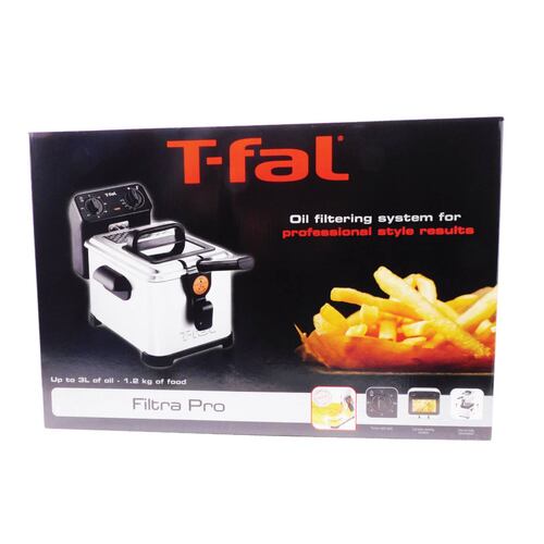 Freidora 3 L Filtra PRO Semiprofesional Acero Inoxidable T FAL FR512053