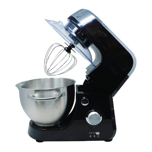 Batidora de Pedestal Planetaria 8 Velocidades Tazon de Acero Inoxidable Negro Oster Fpstsm2711.