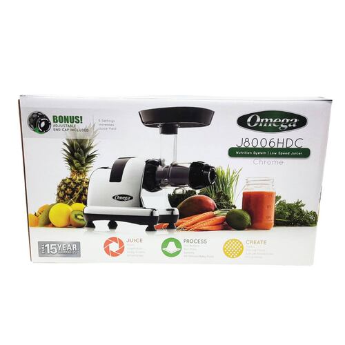 Extractor De Jugo Centro Nutricion Prensa Fria Omega J8006HDC