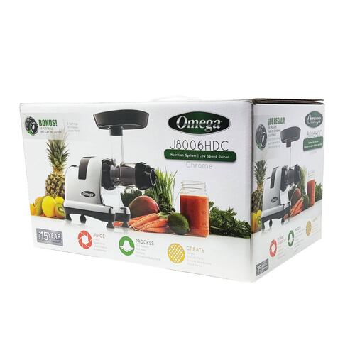 Extractor De Jugo Centro Nutricion Prensa Fria Omega J8006HDC