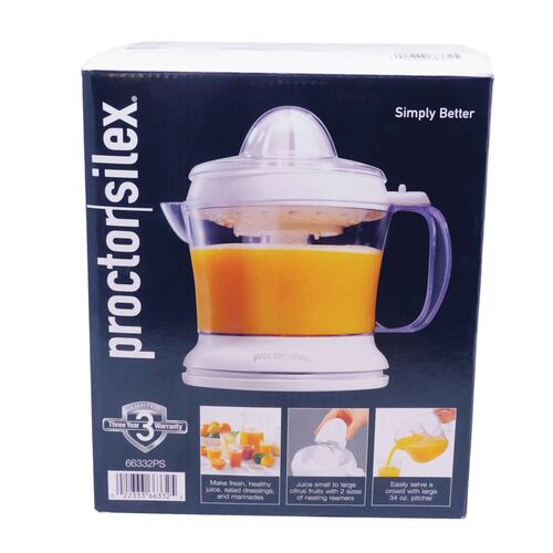 Exprimidor De Cítricos Electrico Blanco Proctor Silex 66332