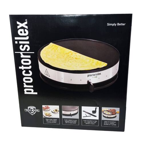 Crepera Eléctrica 13 Pulgadas Con Accesorios Simply Better Proctor Silex 38400
