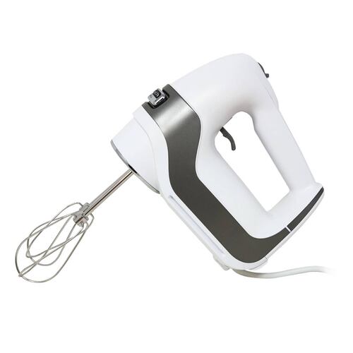 Batidora Manual 5 Velocidades Profesional con Caja de Almacenamiento Blanca Hamilton Beach 62652