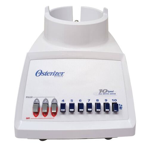 Licuadora 10 Velocidades Vaso de Plástico Blanca Oster BLST4108.