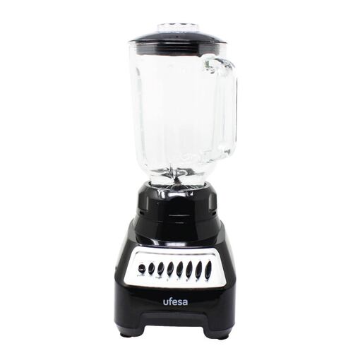 Licuadora 10 Velocidades Vaso De Vidrio Negro Ufesa Bs7020