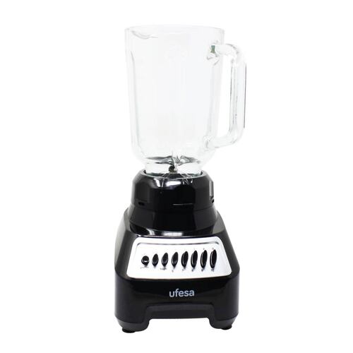 Licuadora 10 Velocidades Vaso De Vidrio Negro Ufesa Bs7020