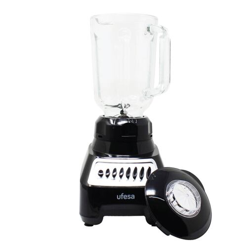 Licuadora 10 Velocidades Vaso De Vidrio Negro Ufesa Bs7020