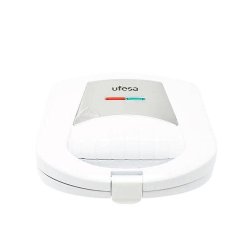 Sandwichera 2 Piezas Placa Antiadherente Blanca Ufesa Sw7140