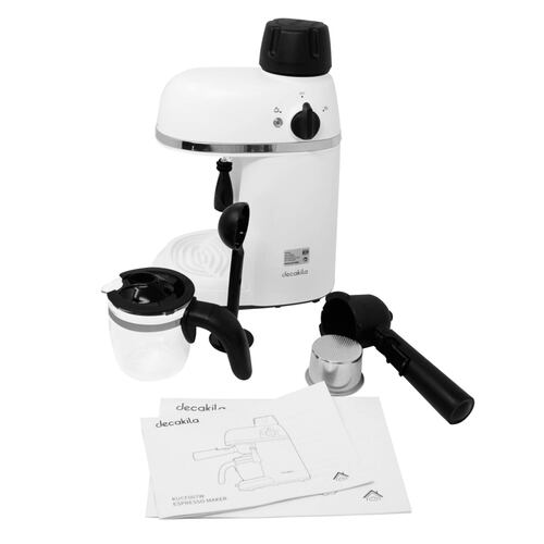Cafetera de Expresso 3.5 Bares Blanca Decakila KUCF007W.