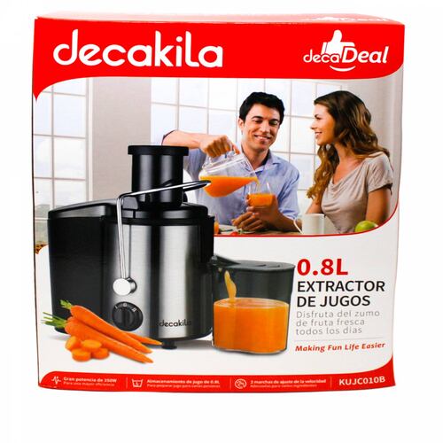 Extractor De Jugos Big Mouth Acero Inoxidable Decakila KUJC010B