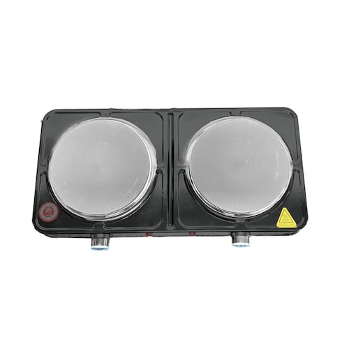 Parrilla Eléctrica 2 Quemadores Decakila Negro Kucc005b