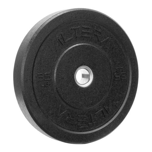 Disco Bumper Olimpico 35LBS Premium Cubierto de Caucho con Anillo de acero Inoxidable 2 Pul para Acondicionamiento de Fuerza y Levantamiento de Pesas (Amarillo)
