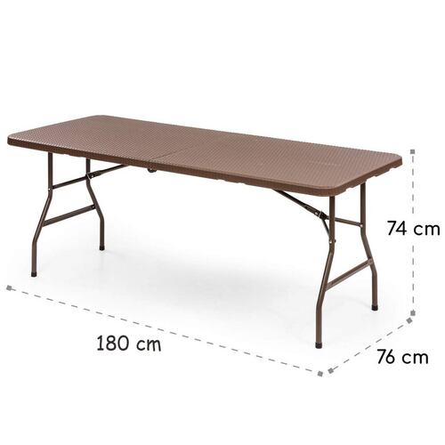 Tablón Plegable De Plástico 180 Metros Rattan Z