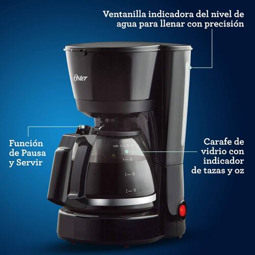 Cafetera Oster 5 Tazas Filtro Permanente