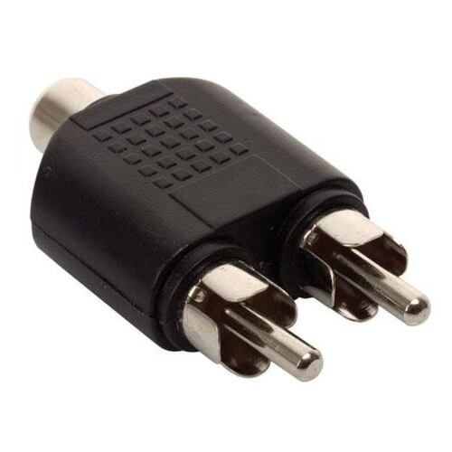 Adaptador 2 Plugs RCA Macho A Jack RCA Hembra Steren