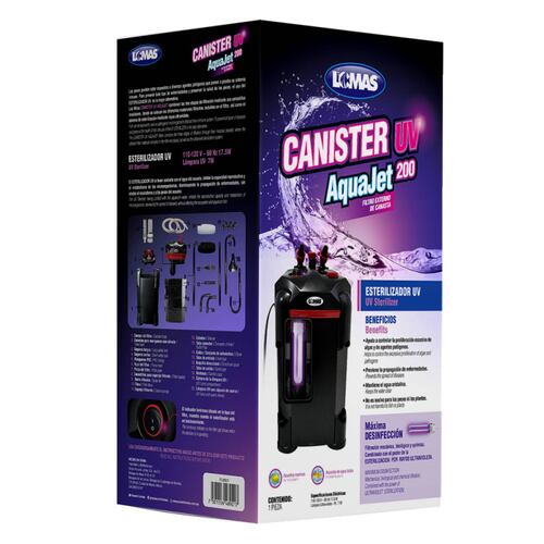 Filtro Externo Canasta Filtro Canister UV Aquajet 200L Lomas