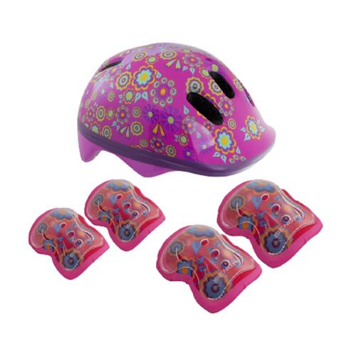 Kit 5 Pzs Protección Ciclismo Ninos Talla:M Flores Benotto