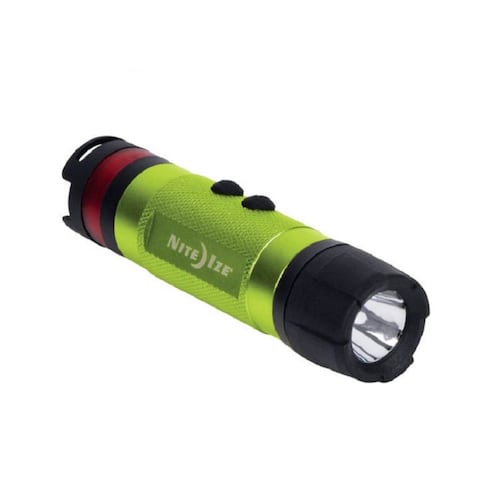 Mini Linterna Mano Led Verde Con Luz Roja Seguridad Nite Ize