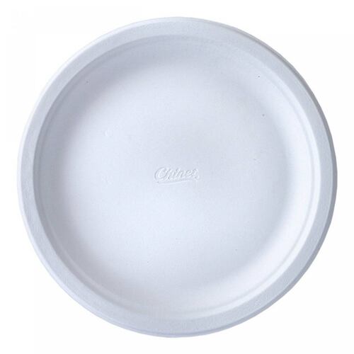 15 Platos Mediano desechable No.8 22cm Biodegradable Chinet.