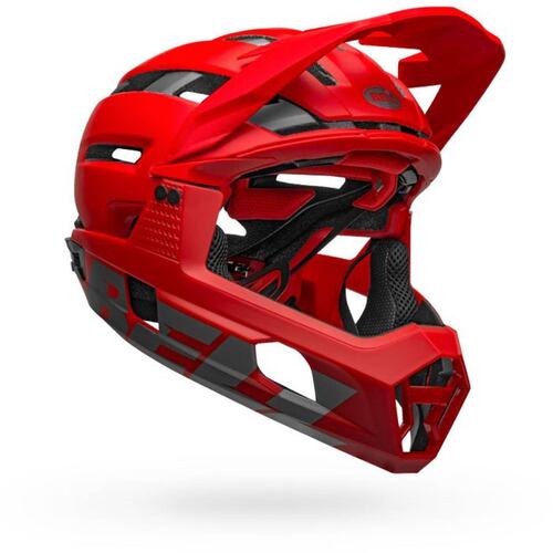 Casco BELL SUPER AIR R MIPS Rojo/Gris Bicicleta Ciclismo Grande 58-62cm