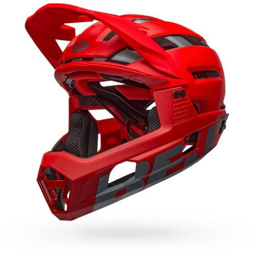 Casco BELL SUPER AIR R MIPS Rojo/Gris Bicicleta Ciclismo Grande 58-62cm