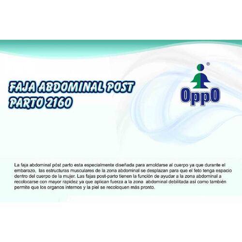Faja Abdominal Elástica Post Parto Oppo Moldeada
