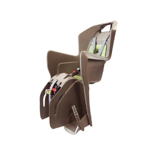 Silla Portabebé Bicicleta Estándar Trasera Café/Verde Polisport Koolah