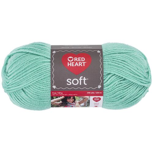 Estambre Acrílico Suave Liso Soft Yarn Minty 4620 Red Heart Coats