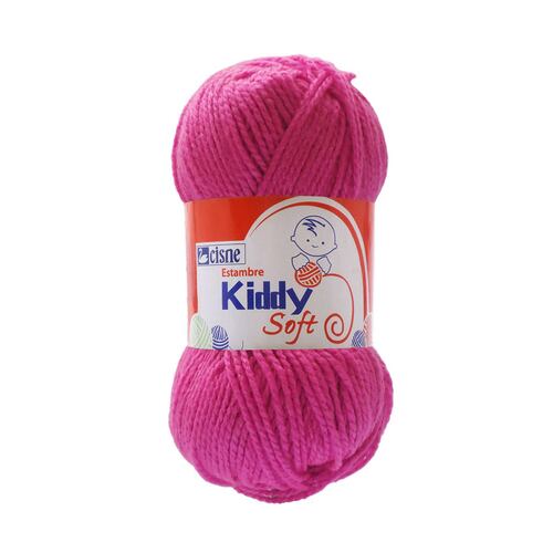 Bolsa 6 Pzas Estambre Liso Brillante Kiddy Rosa Mexicano 0737 Soft Cisne Coats