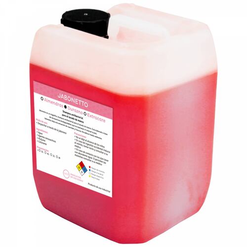 Jabonetto 5 Lts Shampoo Antibacterial P/ Manos Durazno Netto.