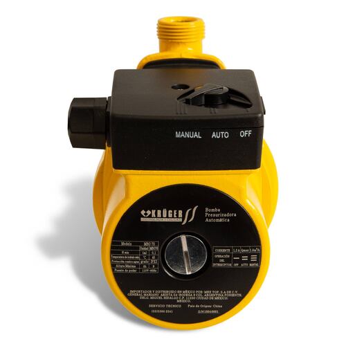 Bomba Presurizadora Agua 1/6Hp 1 Servicio Kruger.