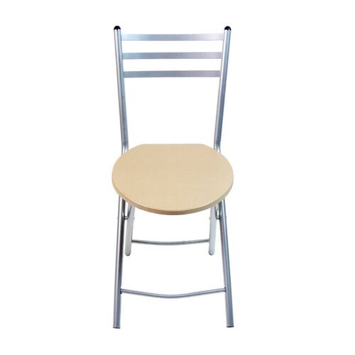 Silla Plegable Madera MDF Estructura Acero Natural Brang
