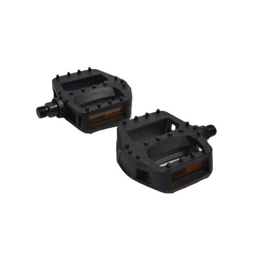 Pedales Bicicleta Plastico 9/16 Con Reflejantes Benotto
