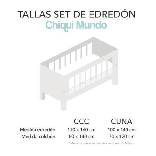 Set Edredón Safari Cuna Poliéster Talla CCC Chiqui Mundo