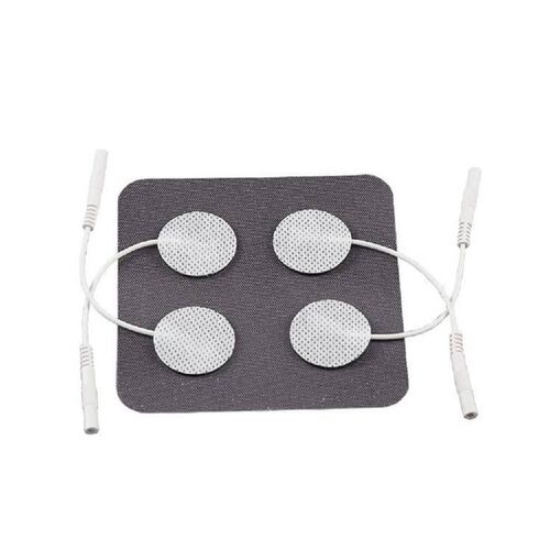 Bolsa 4 Pzas Electrodo Circular Reutilizable Blanco Medstar