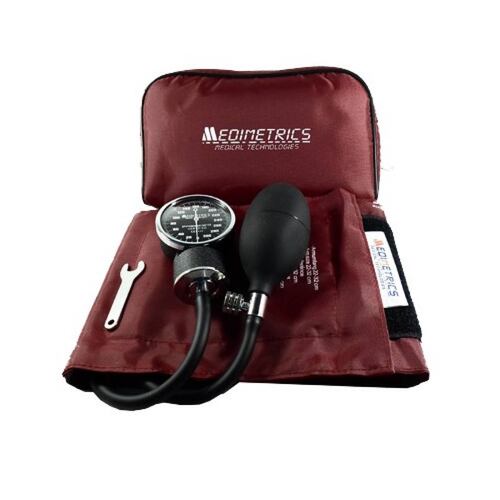 Kit Baumanómetro Aneroide Presión Arterial 5880 Burgundy Medimetrics
