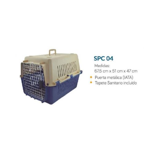 Transportadora Perro Gato Mediana SPC-04 Puerta Metal Sunny