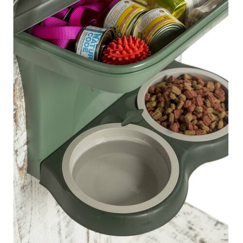 Comedero Food Stand Tortora CH Perro P/Pared 48x27x42 Sunny