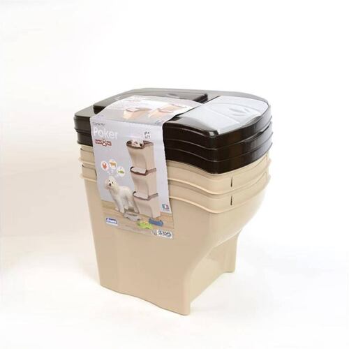 Set 3 Pzas Contenedor Plastico Comida 20L 10KG C/U Sunny