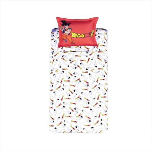 Juego Sábanas Suavecito Goku Individual Poliéster Concord