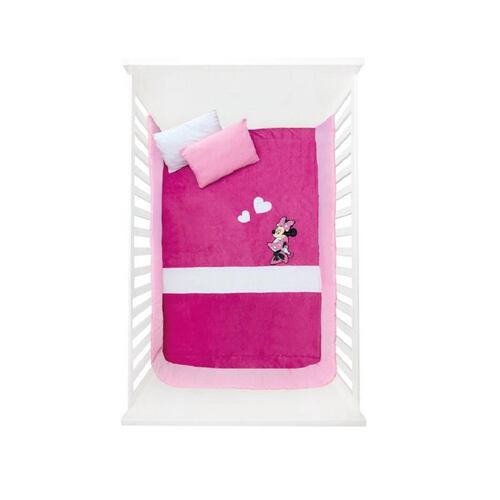 Cobertor Bordado Bebé Viajero Minnie Mouse Chiqui Mundo.