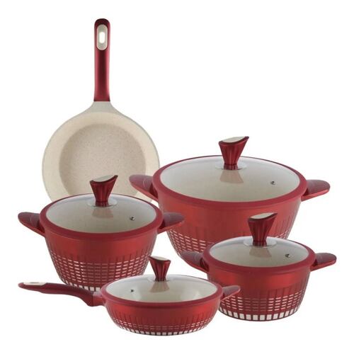 Batería Cocina Antiadherente Mármol Luxury Kochstelle