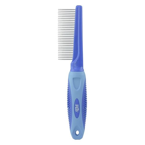 Peine Metal Pelo Largo Grueso Ergonómico P/Perro Fancy Pets