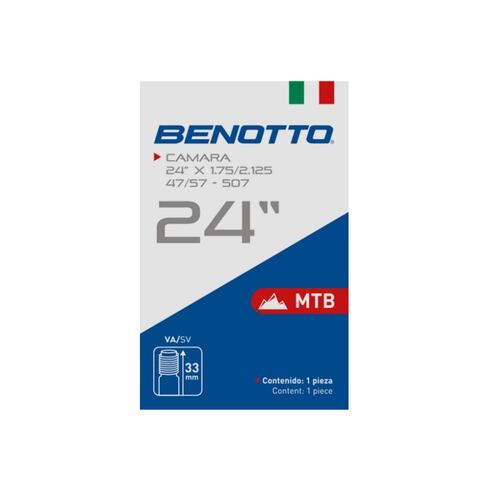 Cámara 24X1.75/2.125 Bicicleta Válvula Americana Benotto