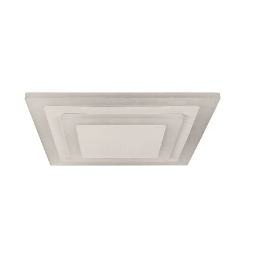 Luminario Plafón Cuadros Relieve Lamina Acero Plata Maxxi.