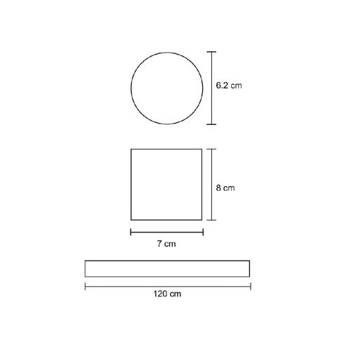 Luminario Colgante LED Integrado Metálica 6500K Blanco Maxxi.