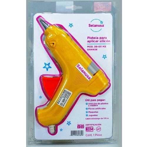 Pistola P/ Silicón Grande Colores 110V 60Hz 10W Selanusa