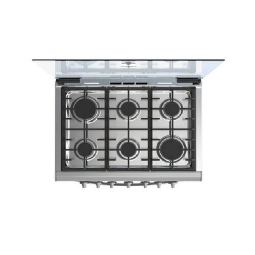 Estufa Piso 30" Gris 6 Quemadores Gas WFR-3000D Whirlpool
