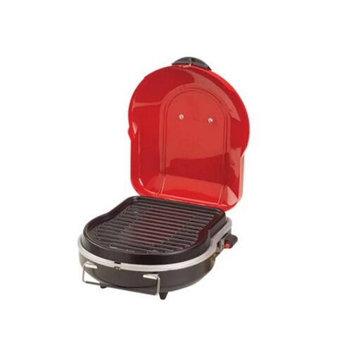 Asador Parrilla Plegable Bicolor Uso Facil Camping Coleman.