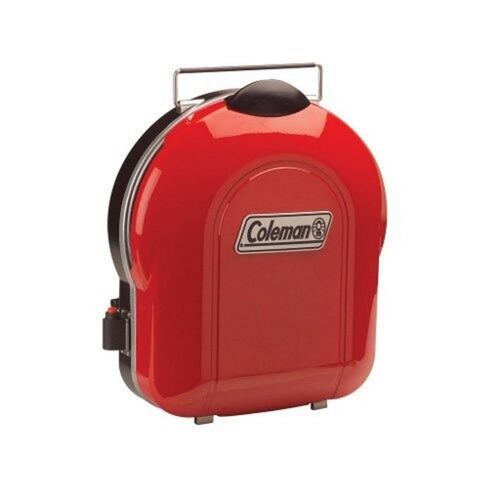 Asador Parrilla Plegable Bicolor Uso Facil Camping Coleman.